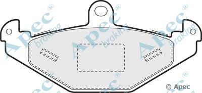 APEC BRAKING pad1357 -  Комплект тормозных колодок, дисковый тормоз